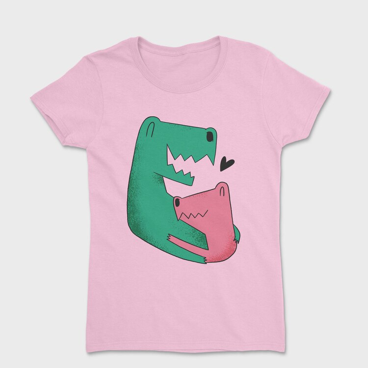 Dinosaurs Family Dad Son, Tricou Femei