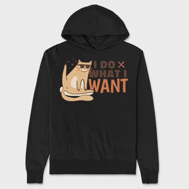 Do What I Want Funny Cat Sunglasses Creators Ep, Hanorac Oversize Barbati (Unisex)