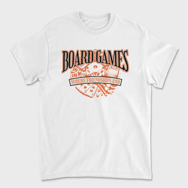 Funny Board Games, Tricou Barbati (Unisex)