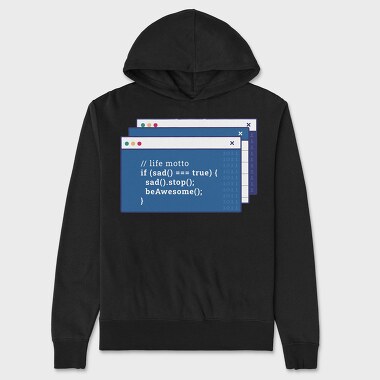 Funny Coding Computer Screen, Hanorac Oversize Barbati (Unisex)