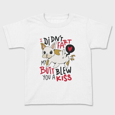 Funny Fart French Bulldog, Tricou Copii