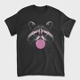 Funny Raccoon With Bubblegum And Glasses, Tricou Barbati (Unisex)