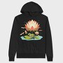 Flower And Frog Lotus, Hanorac Oversize Barbati (Unisex)