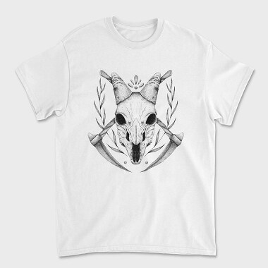 Goat Skull Hand Drawn, Tricou Barbati (Unisex)