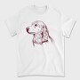 Golden Retriever Dog, Tricou Barbati (Unisex)