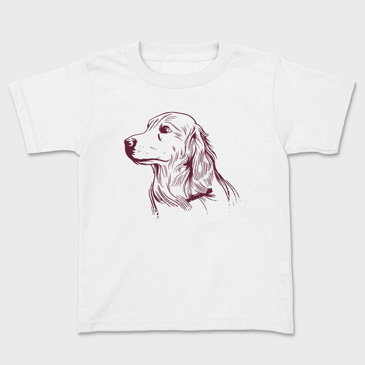 Golden Retriever Dog, Tricou Copii