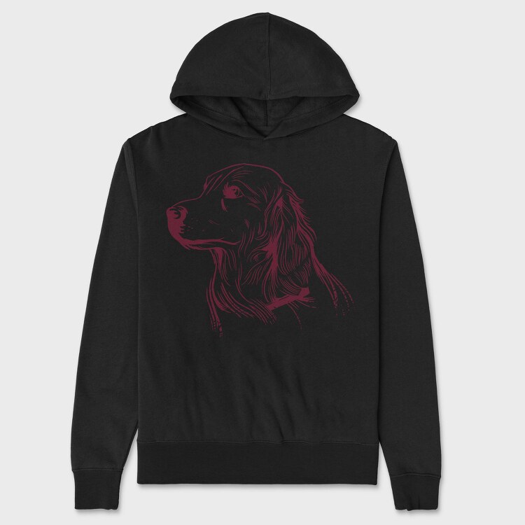 Golden Retriever Dog, Hanorac Oversize Barbati (Unisex)