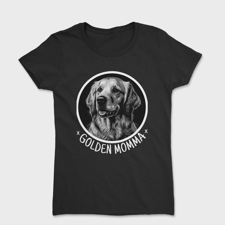 Golden Retriever Mom Golden Momma, Tricou Femei