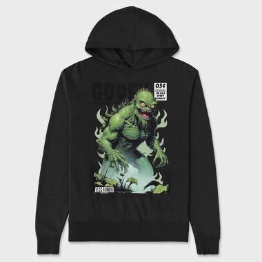 Gooey Monster Comic Goey Trend, Hanorac Oversize Barbati (Unisex)