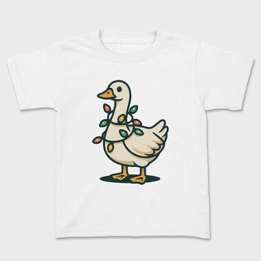 Goose With Christmas Lights Request, Tricou Copii