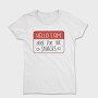 Snacks Lover Name Tag Hello I M Here For The Snacks, Tricou Femei