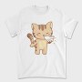 Sneezing Cat Character, Tricou Barbati (Unisex)
