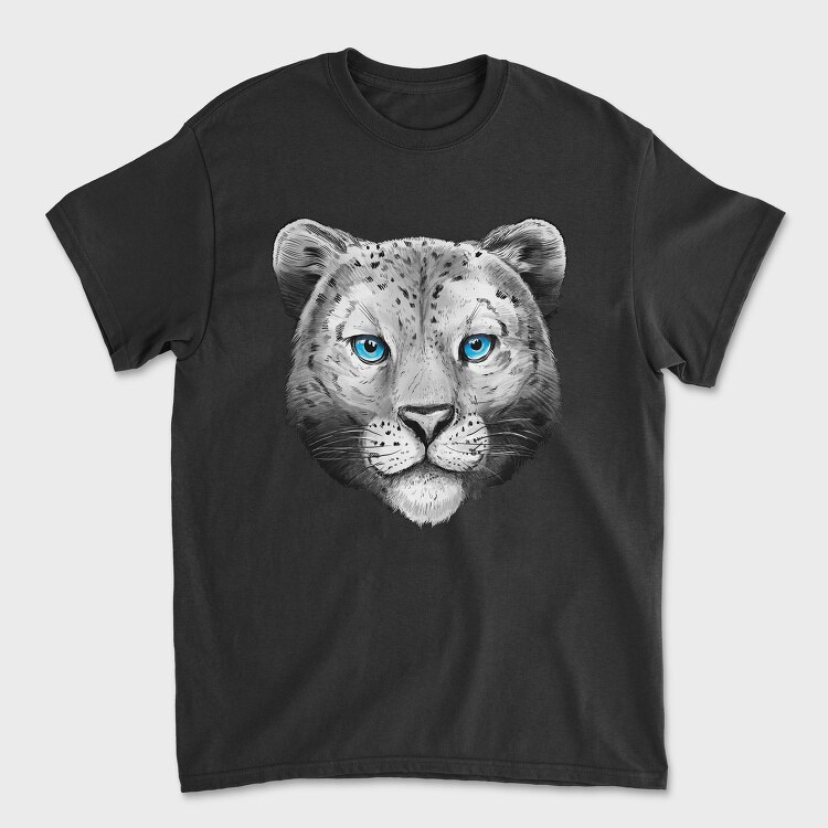 Snow Leopard Portrait, Tricou Barbati (Unisex)