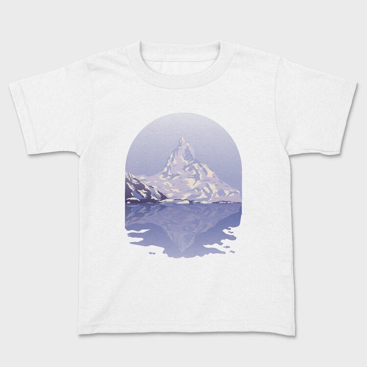 Snow Mountain Landscape, Tricou Copii