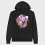 Snowboard Retro Sunset, Hanorac Oversize Barbati (Unisex)