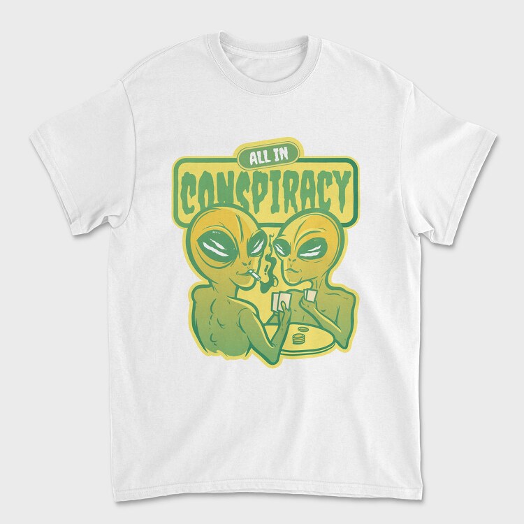 Space Aliens Playing Poker, Tricou Barbati (Unisex)