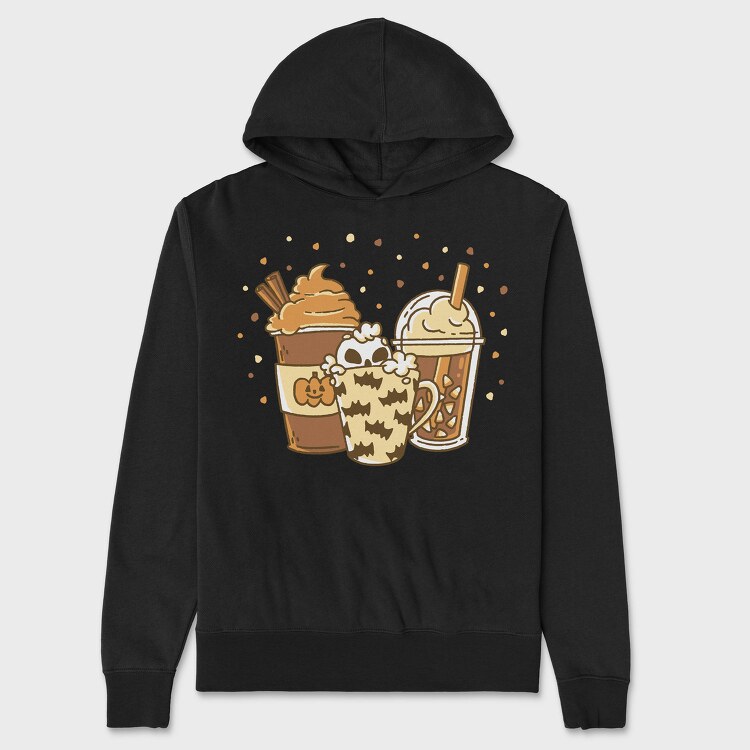 Spooky Coffees, Hanorac Oversize Barbati (Unisex)