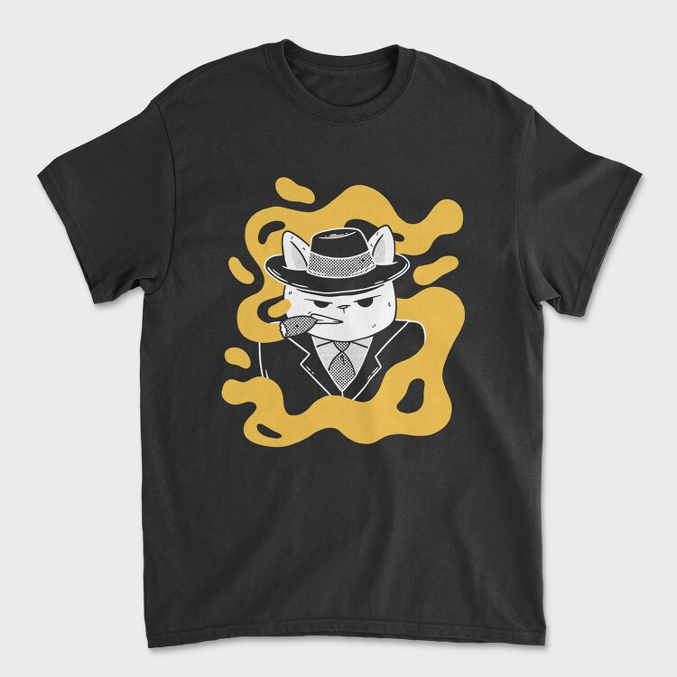 Gangster Cat, Tricou Barbati (Unisex)