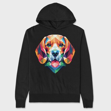 Geometric Beagle, Hanorac Oversize Barbati (Unisex)