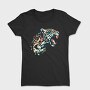Geometric Jaguar Polygonal, Tricou Femei