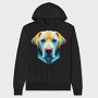 Geometric Labrador Dog Poly, Hanorac Oversize Barbati (Unisex)