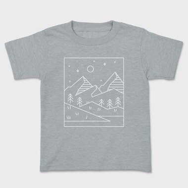 Geometric Rectangle Landscape, Tricou Copii