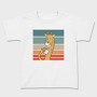 Giraffe Drinking Coffee, Tricou Copii