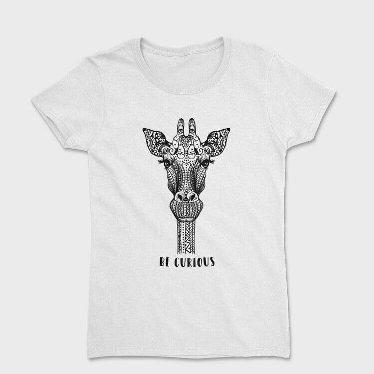 Giraffe Illustration, Tricou Femei