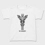Giraffe Illustration, Tricou Copii