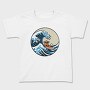Great Wave With Meeple Surf, Tricou Copii
