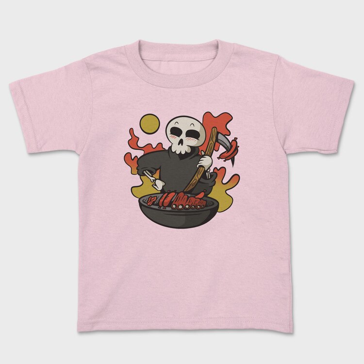 Grim Reaper Cooking Grill Grimp Bbq, Tricou Copii