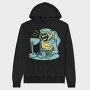Grim Reaper Working From Home Skull, Hanorac Oversize Barbati (Unisex)