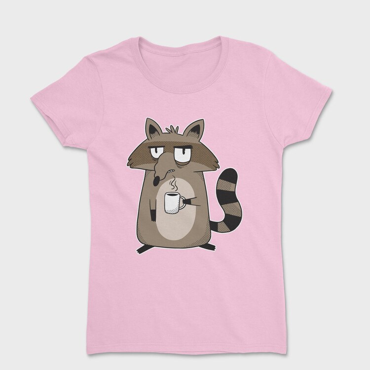 Grumpy Raccoon Coffee, Tricou Femei