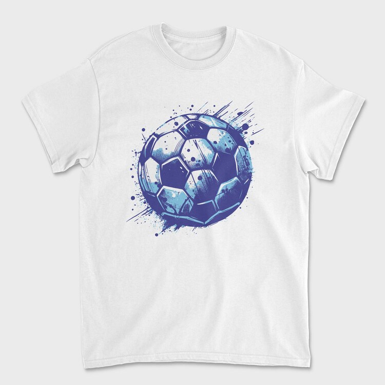 Grunge Soccer Ball Football, Tricou Barbati (Unisex)