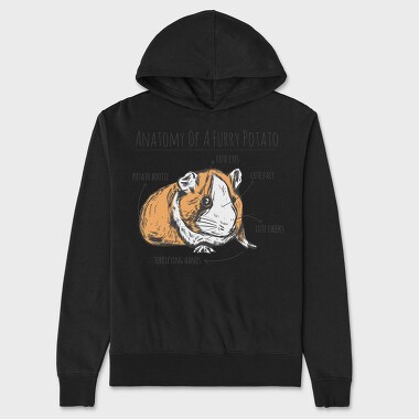 Guinea Pig Anatomy, Hanorac Oversize Barbati (Unisex)