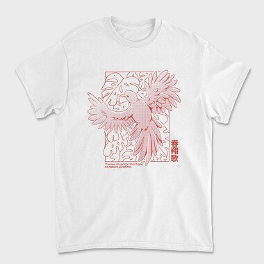 Halftone Spring Bird, Tricou Barbati (Unisex)