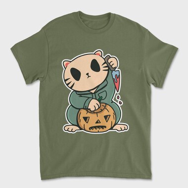 Halloween Cat Lucky, Tricou Barbati (Unisex)