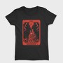 Strength Tarot Wolf Card Muakata, Tricou Femei