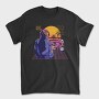 Synthwave Motorcyclist, Tricou Barbati (Unisex)
