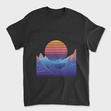 Synthwave Sunset, Tricou Barbati (Unisex)
