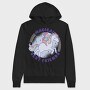 Girl And Pony Best Friend Quote Magical, Hanorac Oversize Barbati (Unisex)