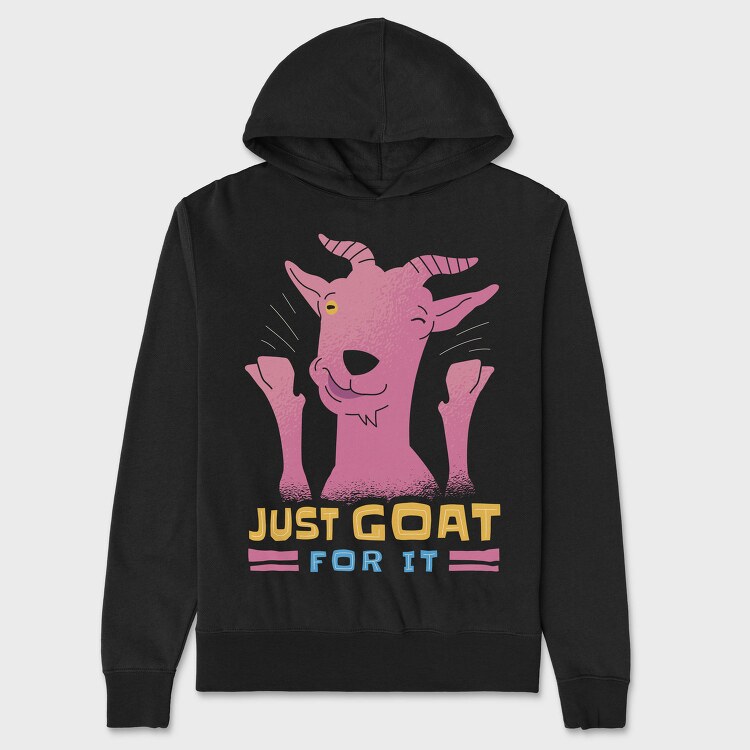 Just Goat For It, Hanorac Oversize Barbati (Unisex)