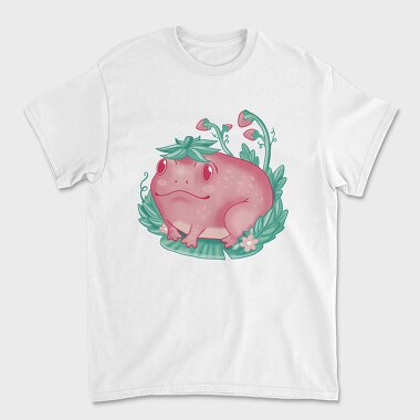 Kawaii Strawberry Happy Frog, Tricou Barbati (Unisex)