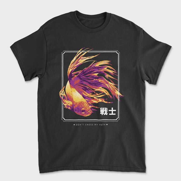 Koi Fish Sea Animal Swimming Betta Minimal, Tricou Barbati (Unisex)