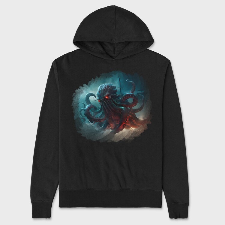 Kraken Monster, Hanorac Oversize Barbati (Unisex)
