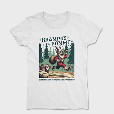 Krampus Comes Retro Comic, Tricou Femei