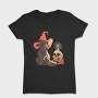 Halloween Witch Cat, Tricou Femei