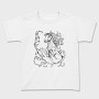 Hand Drawn Antique Horse Animal, Tricou Copii