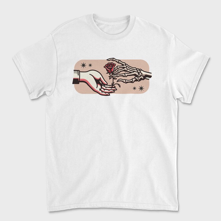Hands And Rose, Tricou Barbati (Unisex)