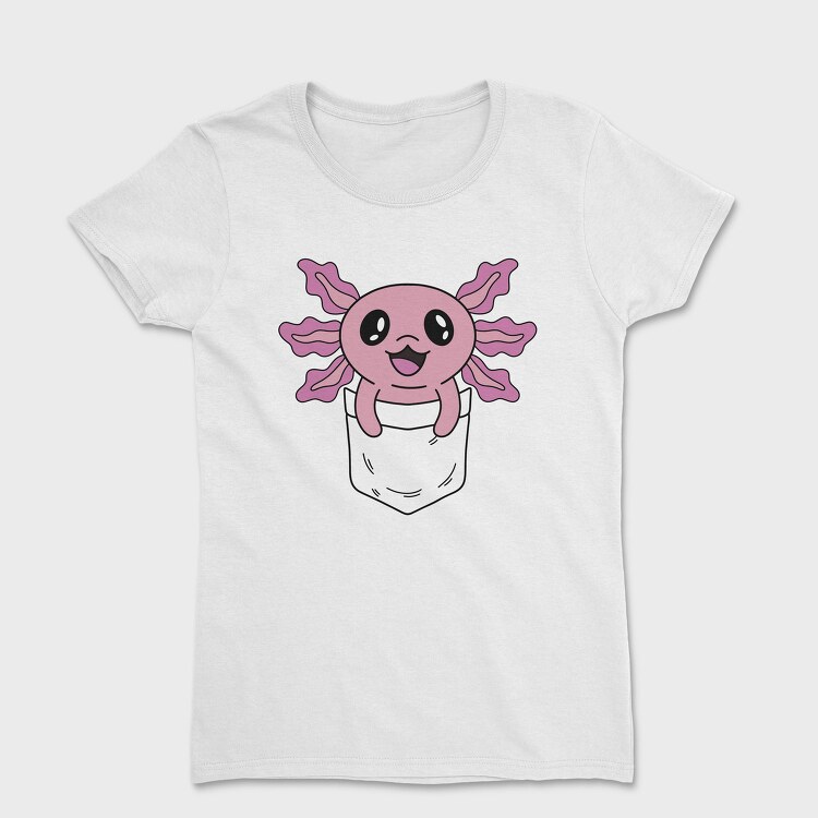 Happy Pocket Axolotl Animal, Tricou Femei